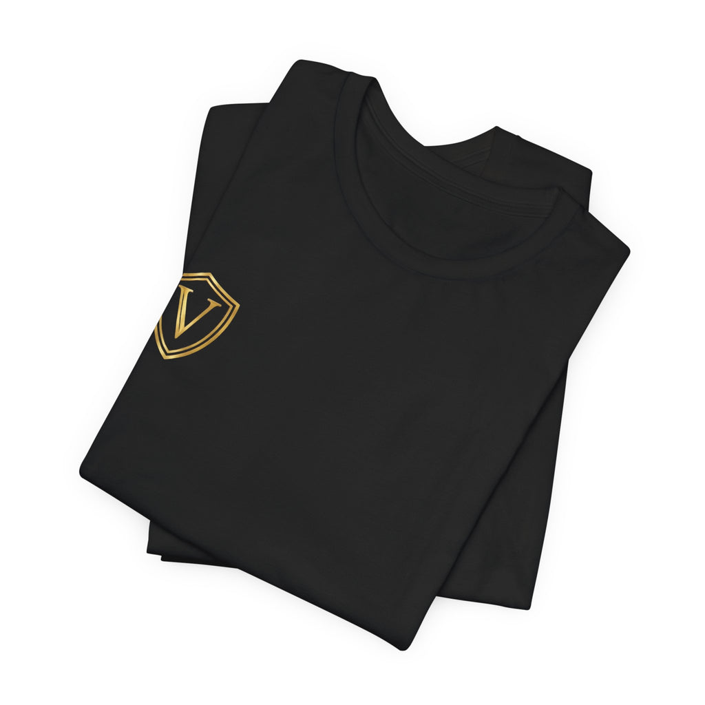 Velmont Noir Signature Tee folded premium cotton T-shirt